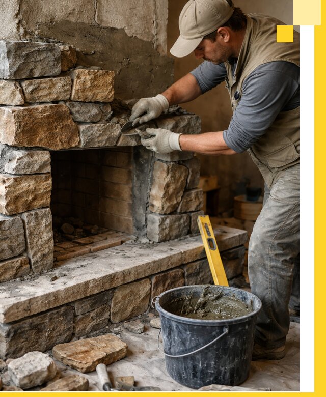 Изготовление и установка каменных каминов под ключ в Кызыле