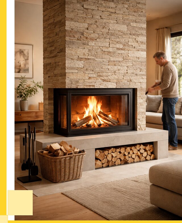 Дровяной камин под ключ в Кызыле от 207420 р. | ЭриданКзл