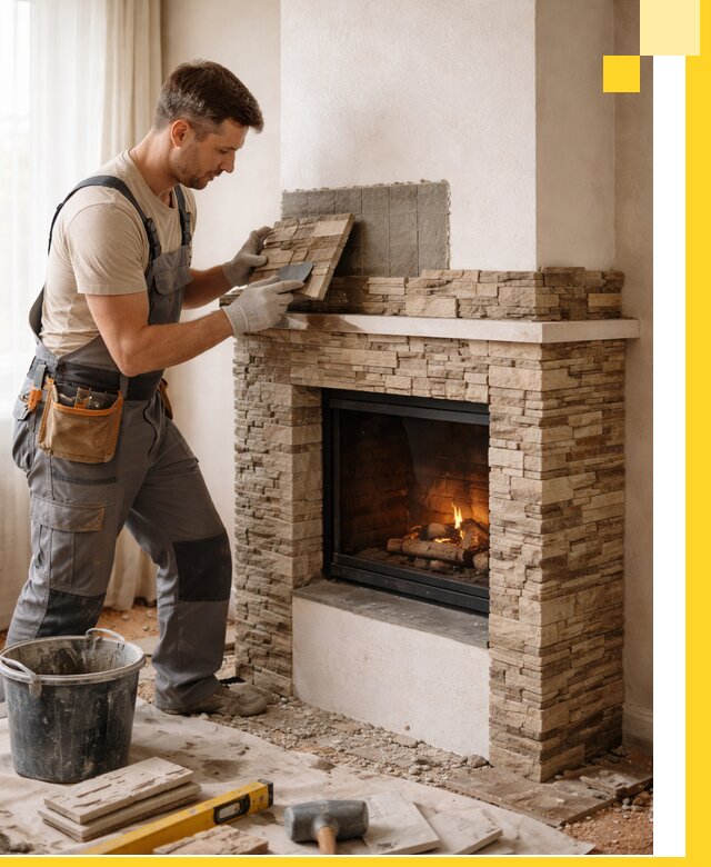 Изготовление и монтаж каминов для дома под ключ в Кызыле