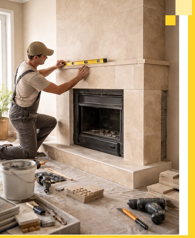 Установка и монтаж каминов в частном доме под ключ в Кызыле