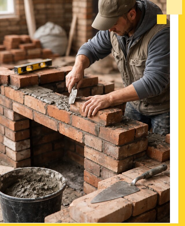 Кладка каминов под ключ в Кызыле профессиональная отделка и монтаж