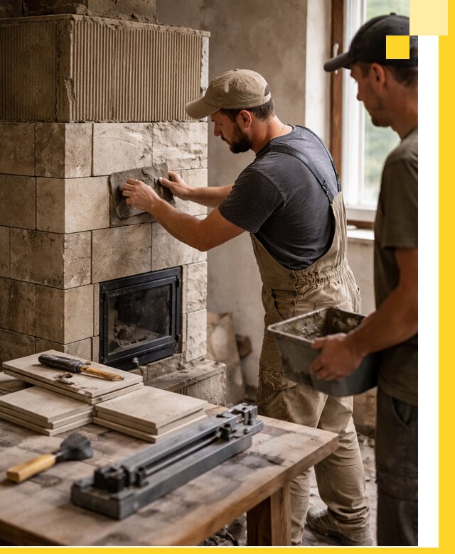 Профессиональная облицовка печей в Кызыле: керамика и камень