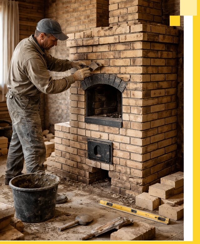 Кирпичные печи под ключ в Кызыле: проектирование и кладка