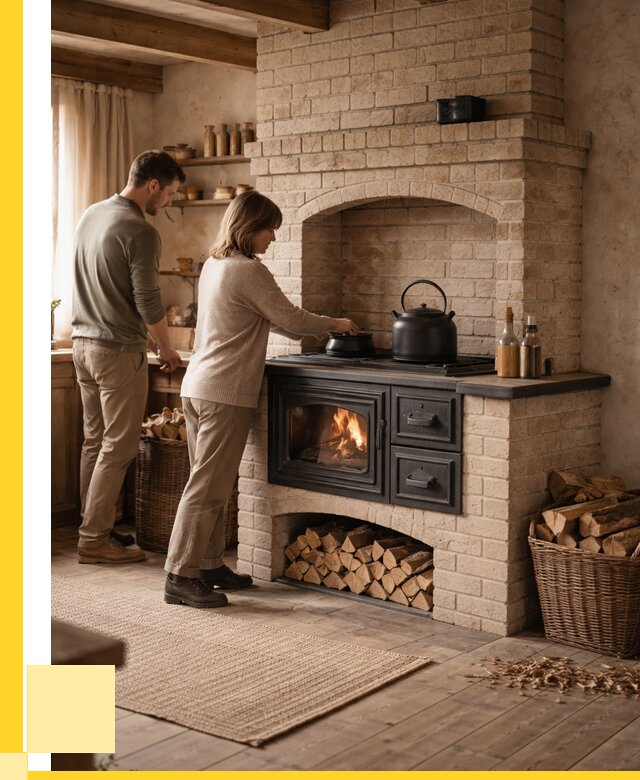 Печи с плитой в Кызыле от 46670 р. | ЭриданКзл — кирпичная печь