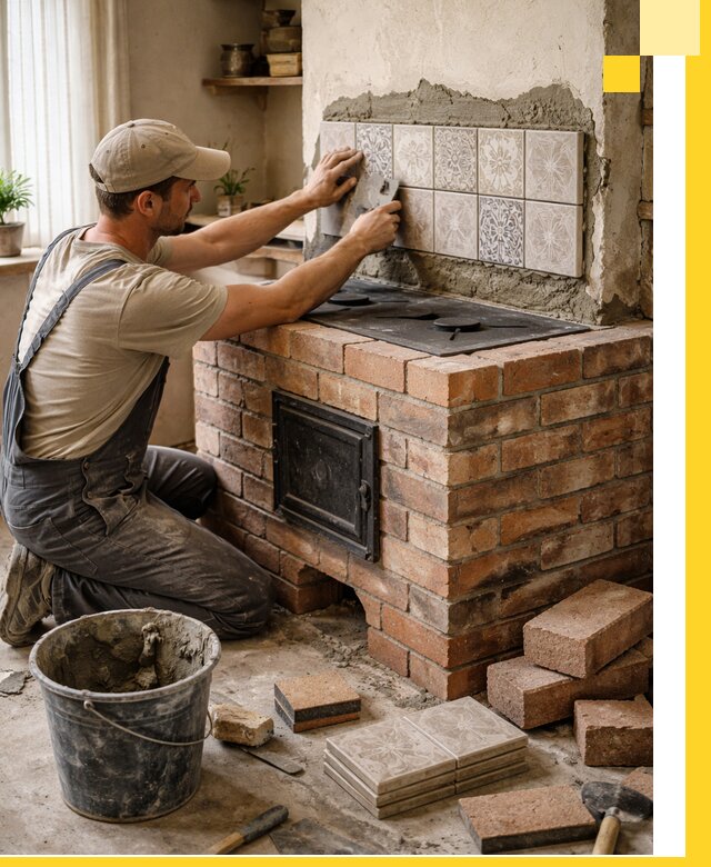 Печи с плитой на заказ монтаж гарантия и сервис в Кызыле