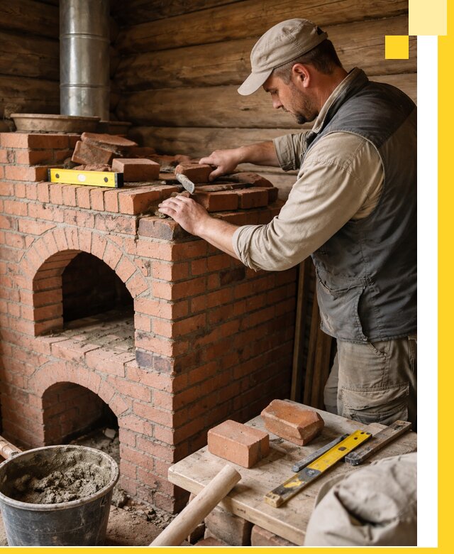 Изготовление и установка русских печей в Кызыле под ключ