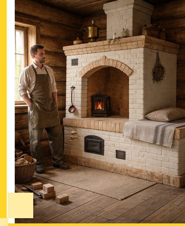 Русские печи с лежанкой под ключ в Кызыле от 155565 р. ЭриданКзл