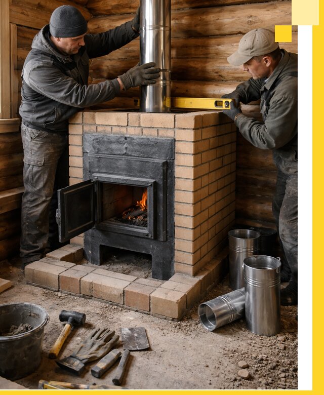 Проектирование, изготовление и установка банных печей в Кызыле