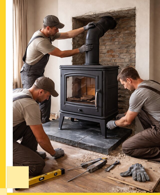 Монтаж печи камина в частном доме в Кызыле от 25928 р. | ЭриданКзл