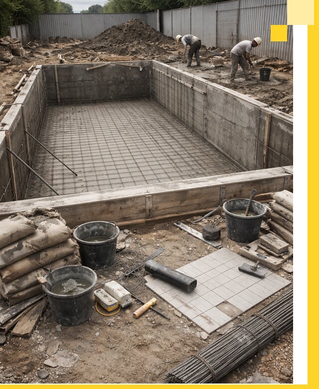 Строительство бассейнов под ключ в Кызыле, дизайн и монтаж