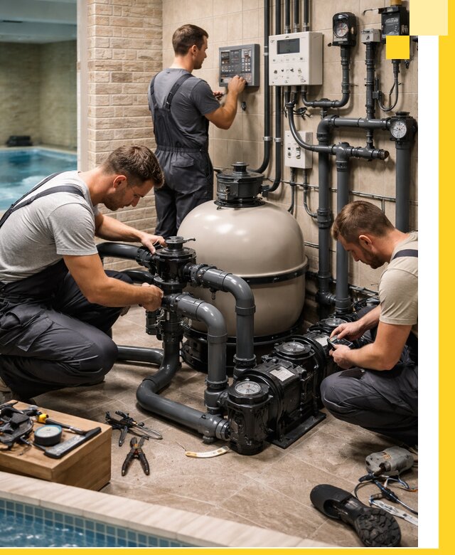 Комплексное оборудование для бассейнов под ключ в Кызыле