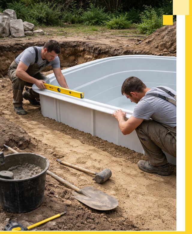 Производство и установка пластиковых бассейнов в Кызыле под ключ