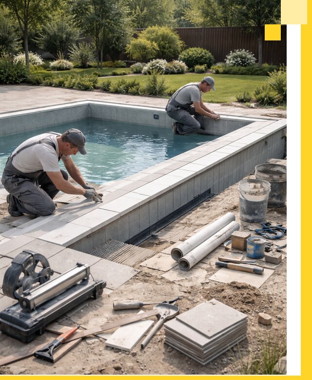 Строительство открытых бассейнов под ключ в Кызыле профессионально