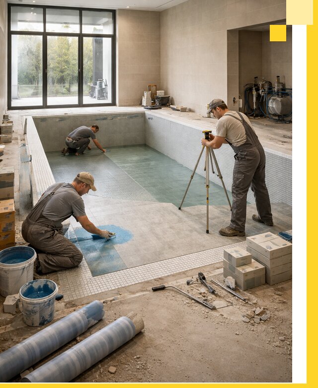 Проект и строительство закрытых бассейнов в Кызыле под ключ