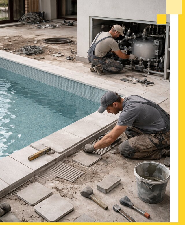 Строительство и монтаж бассейнов в коттедже в Кызыле