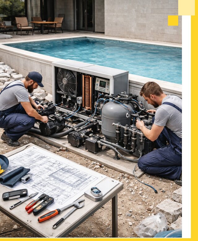 Проектирование и монтаж бассейнов с подогревом в Кызыле