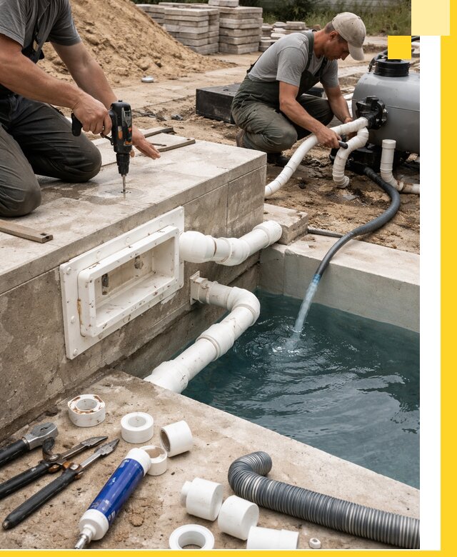 Строительство скиммерных бассейнов под ключ в Кызыле