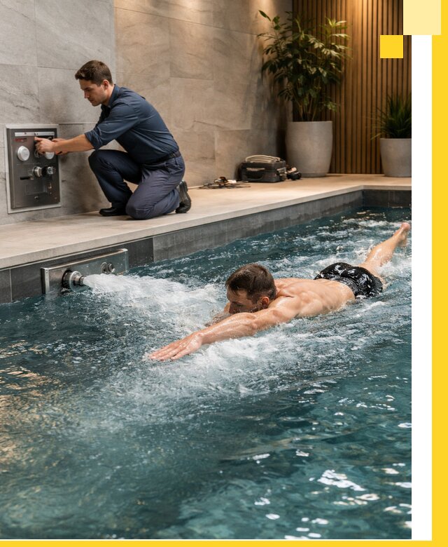 Проектирование и монтаж бассейнов с противотоком в Кызыле