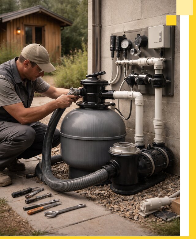 Продажа и монтаж фильтров и насосов для бассейнов в Кызыле