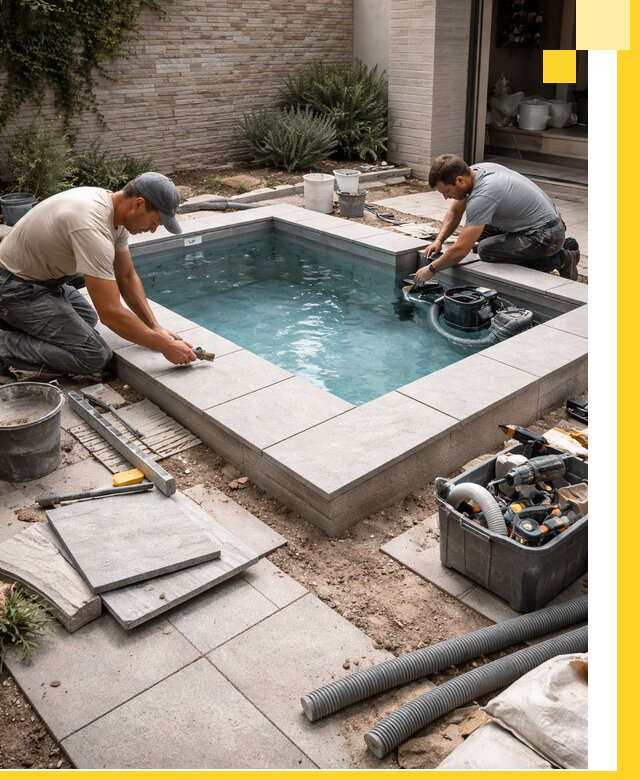 Мини бассейны под ключ в Кызыле, дизайн и установка