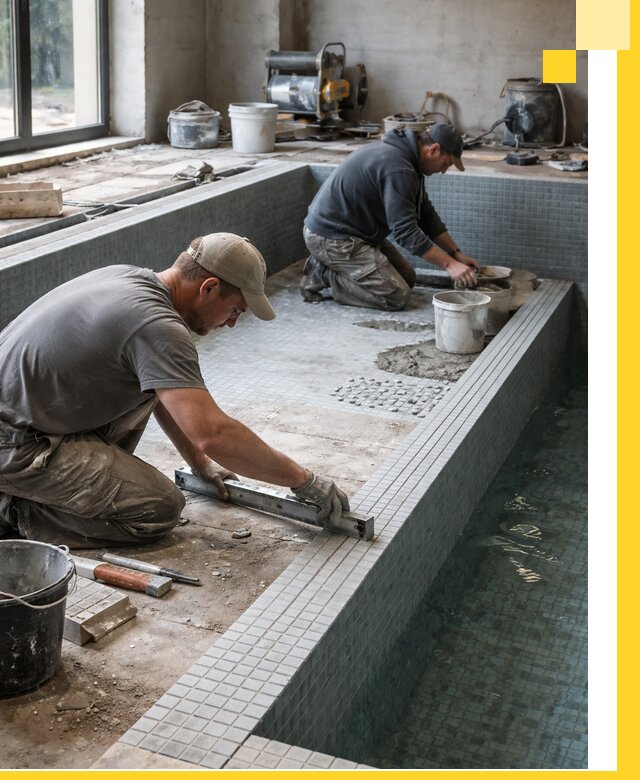 Строительство бассейна в частном доме в Кызыле под ключ