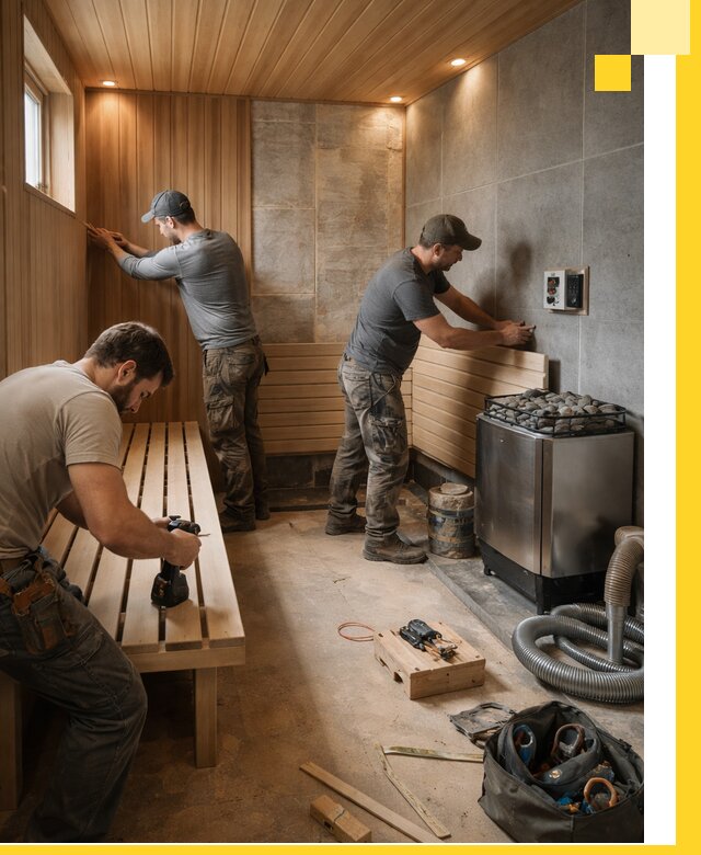 Сауны под ключ в Кызыле, проектирование, строительство, отделка