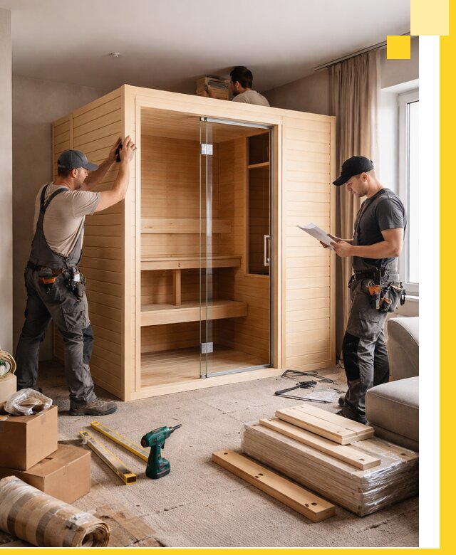 Установка и благоустройство саун в квартире в Кызыле