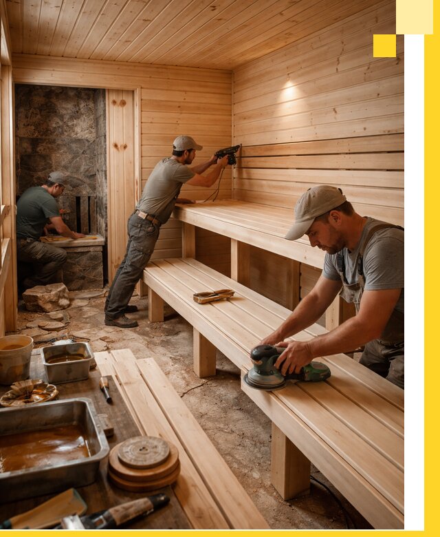 Профессиональная отделка бань в Кызыле под ключ, с гарантией