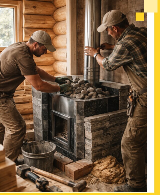 Строительство и отделка русских бань под ключ в Кызыле