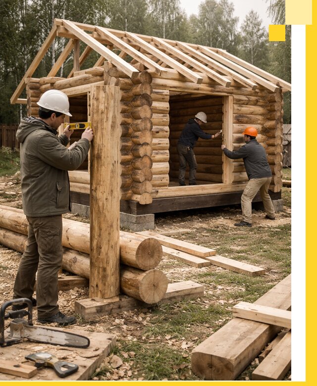 Строительство бань для дачи под ключ в Кызыле с доставкой и монтажом