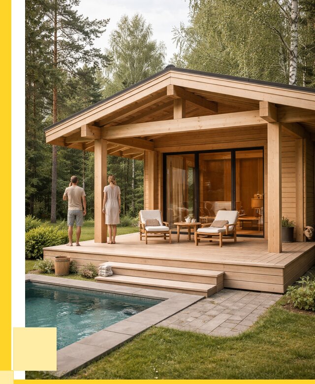 Бани с террасой под ключ в Кызыле от 622260 р. | ЭриданКзл