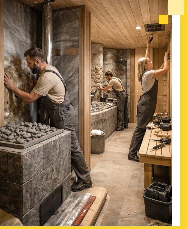 Строительство бань и SPA процедур в Кызыле под ключ и отделкой