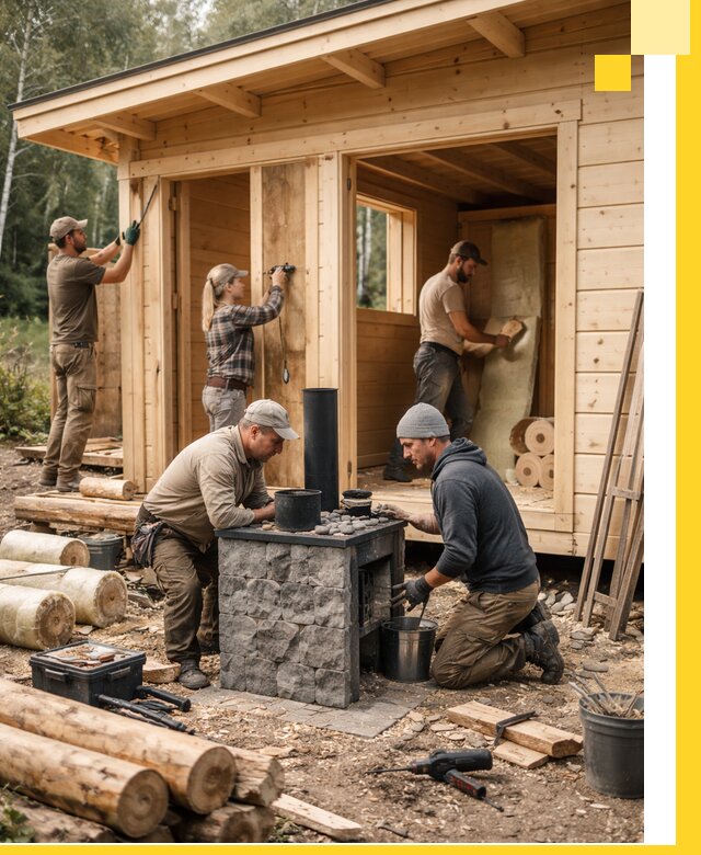 Купить баню под ключ в Кызыле строительство монтаж отделка