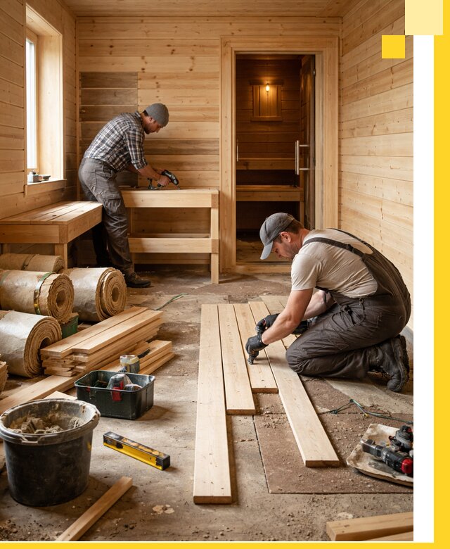 Индивидуальный проект бани с комнатой отдыха под ключ в Кызыле