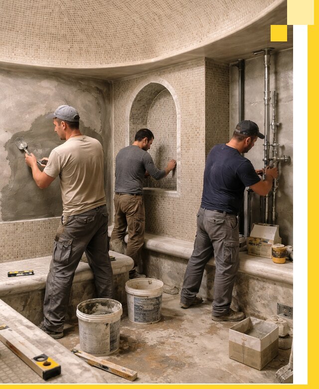 Профессиональный монтаж хамамов под ключ в Кызыле с гарантией