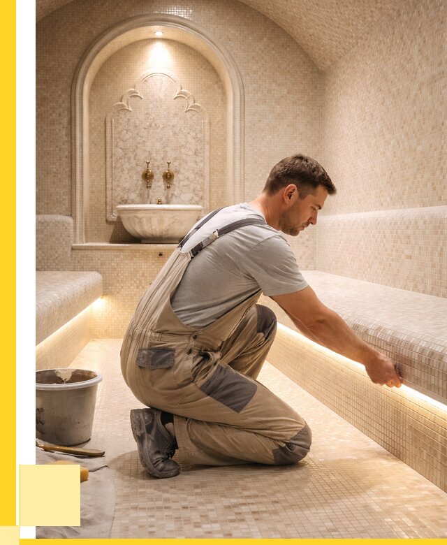 Отделка хамамов под ключ в Кызыле от 5704 р. | ЭриданКзл