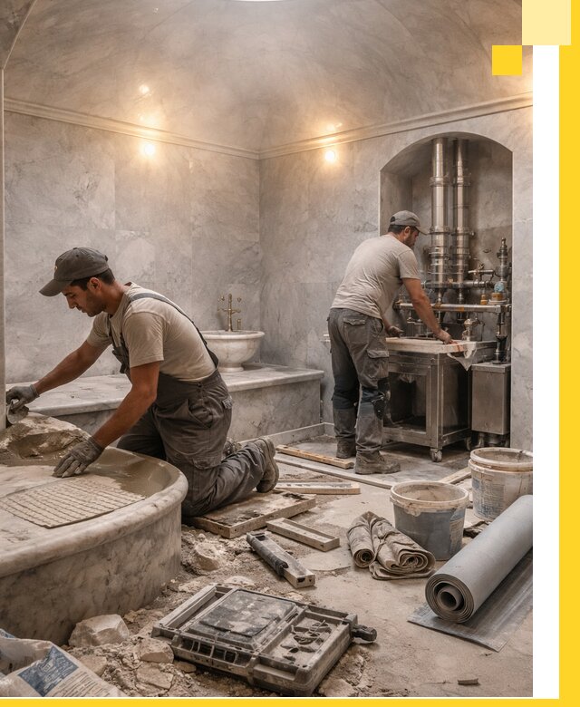 Строительство турецких бань хаммам под ключ в Кызыле