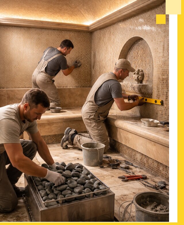 Проектирование и строительство хамама и сауны в Кызыле