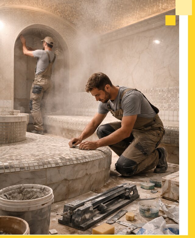 Профессиональный дизайн хамама и SPA под ключ в Кызыле