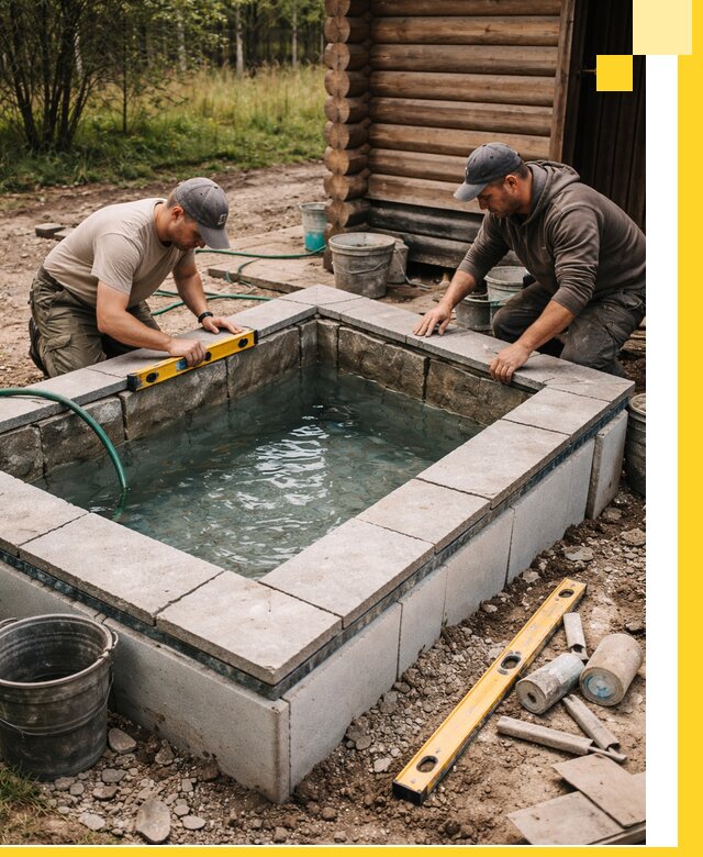 Изготовление и установка холодных купелей под ключ в Кызыле