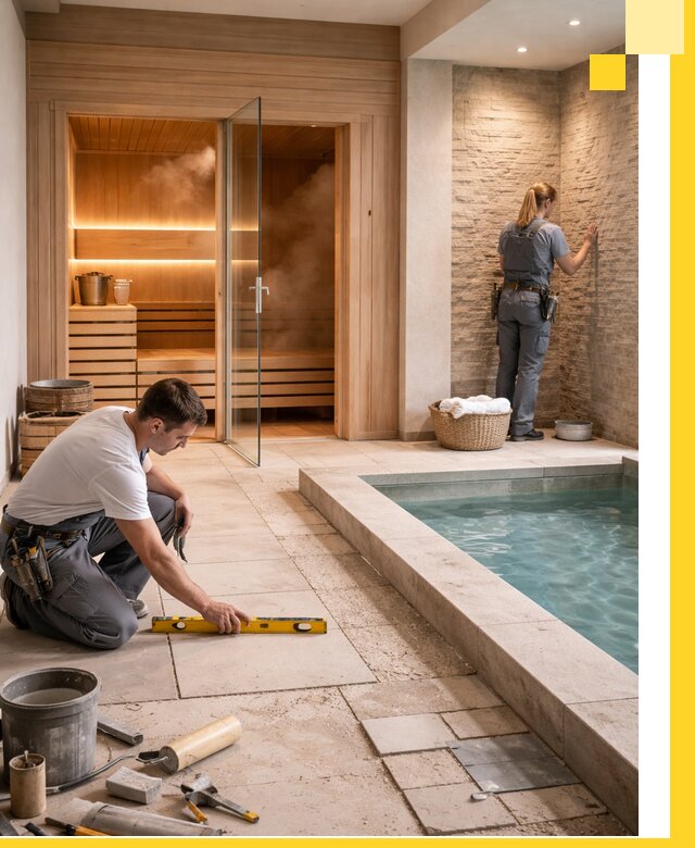 Комплексный дизайн и отделка интерьеров SPA под ключ в Кызыле